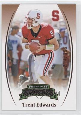 2007 Press Pass Legends - [Base] - Bronze #B-54 - Trent Edwards /999