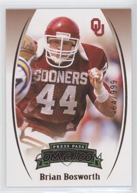 2007 Press Pass Legends - [Base] - Bronze #B-92 - Brian Bosworth /999