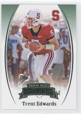 2007 Press Pass Legends - [Base] - Emerald #E-54 - Trent Edwards /25