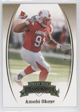 2007 Press Pass Legends - [Base] - Gold #G-27 - Amobi Okoye /99