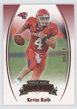 2007 Press Pass Legends - [Base] - Red #25 - Kevin Kolb /10