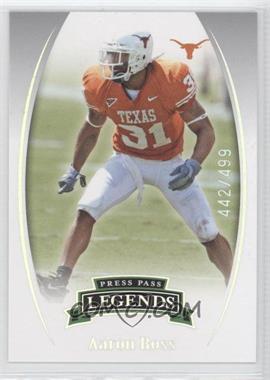 2007 Press Pass Legends - [Base] - Silver #S-57 - Aaron Ross /499