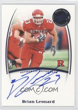 2007 Press Pass Legends - Saturday Signatures #_BRLE - Brian Leonard