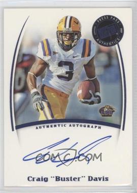 2007 Press Pass Legends - Saturday Signatures #_CRDA - Craig "Buster" Davis