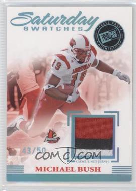 2007 Press Pass Legends - Saturday Swatches - Platinum #SS-MB - Michael Bush /50