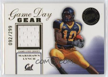 2007 Press Pass SE - Game Day Gear - Gold #GDG-ML - Marshawn Lynch /299