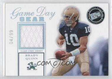 2007 Press Pass SE - Game Day Gear - Holofoil #GDG-BQ - Brady Quinn /99