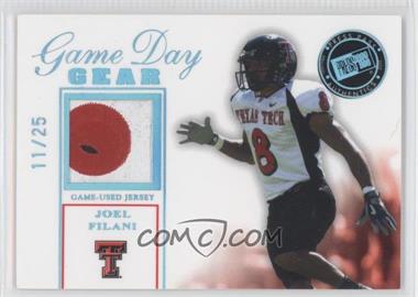 2007 Press Pass SE - Game Day Gear - Platinum Holofoil #GDG-JF - Joel Filani /25