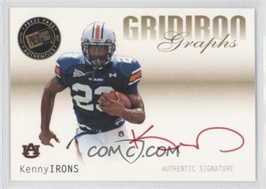 2007 Press Pass SE - Gridiron Graphs - Gold Red Ink #GG-KI - Kenny Irons