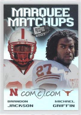 2007 Press Pass SE - Marquee Matchups #MM-18 - Brandon Jackson, Michael Griffin