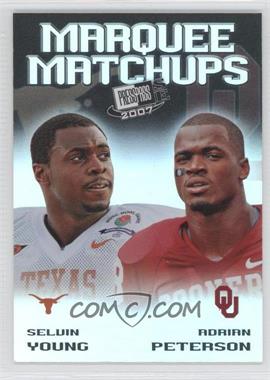 2007 Press Pass SE - Marquee Matchups #MM-2 - Selvin Young, Adrian Peterson