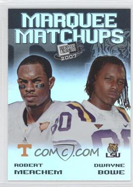 2007 Press Pass SE - Marquee Matchups #MM-7 - Dwayne Bowe, Robert Meachem