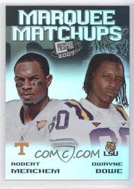 2007 Press Pass SE - Marquee Matchups #MM-7 - Dwayne Bowe, Robert Meachem