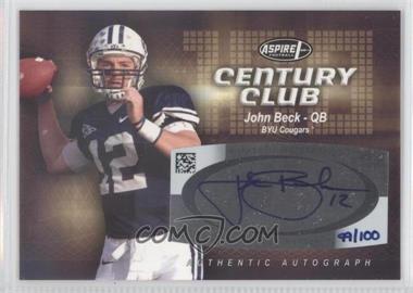 2007 SAGE Aspire - Century Club - Autographs #A-C4 - John Beck /100