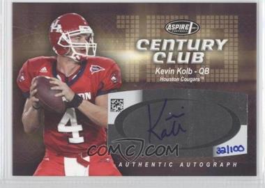 2007 SAGE Aspire - Century Club - Autographs #A-C7 - Kevin Kolb /100