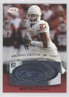 2007 SAGE Autographed Football - Autographs - Red #A21 - Michael Griffin