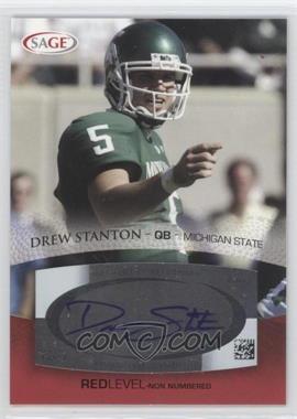 2007 SAGE Autographed Football - Autographs - Red #A53 - Drew Stanton