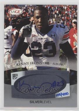 2007 SAGE Autographed Football - Autographs - Silver #A27 - Kenny Irons /400