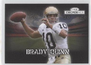 2007 SAGE Decadence - [Base] #15 - Brady Quinn