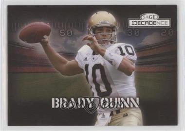 2007 SAGE Decadence - [Base] #15 - Brady Quinn