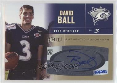 2007 SAGE Hit - Autographs - Gold #A30 - David Ball /250