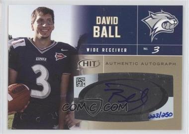2007 SAGE Hit - Autographs - Gold #A30 - David Ball /250