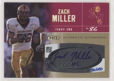 2007 SAGE Hit - Autographs - Gold #A7 - Zach Miller /250