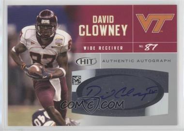 2007 SAGE Hit - Autographs - Silver #A13 - David Clowney