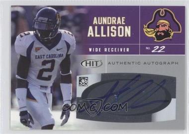 2007 SAGE Hit - Autographs - Silver #A22 - Aundrae Allison