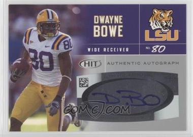 2007 SAGE Hit - Autographs - Silver #A40 - Dwayne Bowe