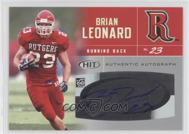 2007 SAGE Hit - Autographs - Silver #A46 - Brian Leonard