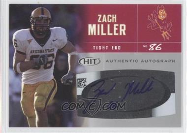 2007 SAGE Hit - Autographs - Silver #A7 - Zach Miller