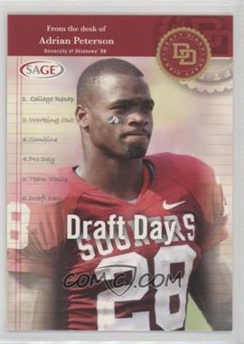 2007 SAGE Hit - Draft Diary #AP-6 - Adrian Peterson