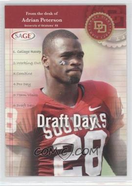 2007 SAGE Hit - Draft Diary #AP-6 - Adrian Peterson