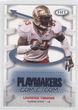 2007 SAGE Hit - Playmakers - Blue #P17 - Lawrence Timmons