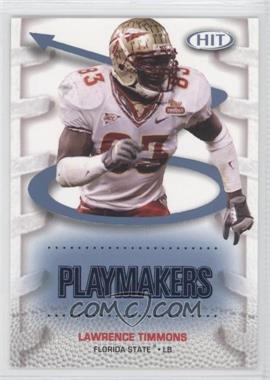 2007 SAGE Hit - Playmakers - Blue #P17 - Lawrence Timmons