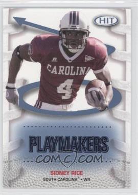 2007 SAGE Hit - Playmakers - Blue #P4 - Sidney Rice