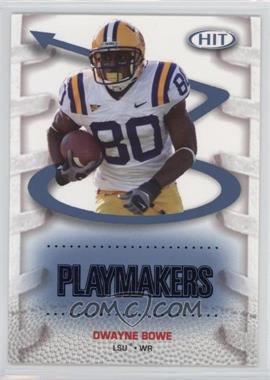 2007 SAGE Hit - Playmakers - Blue #P40 - Dwayne Bowe