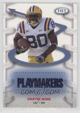 2007 SAGE Hit - Playmakers - Blue #P40 - Dwayne Bowe