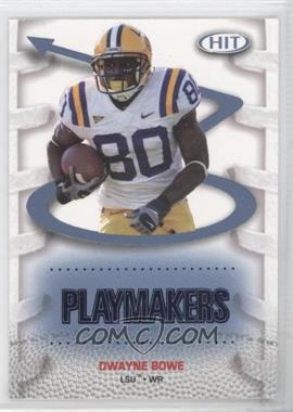 2007 SAGE Hit - Playmakers - Blue #P40 - Dwayne Bowe