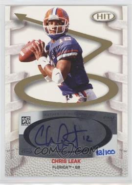 2007 SAGE Hit - Playmakers Autographs #PA12 - Chris Leak /100