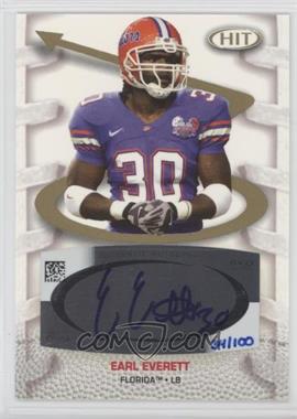 2007 SAGE Hit - Playmakers Autographs #PA25 - Earl Everett /100