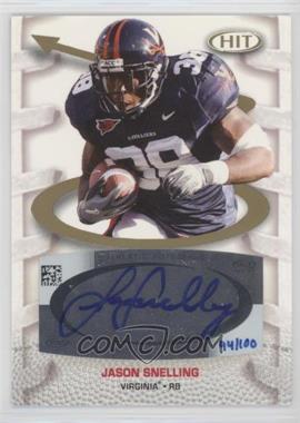 2007 SAGE Hit - Playmakers Autographs #PA38 - Jason Snelling /100