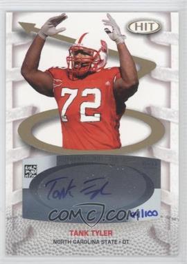 2007 SAGE Hit - Playmakers Autographs #PA57 - Tank Tyler /100