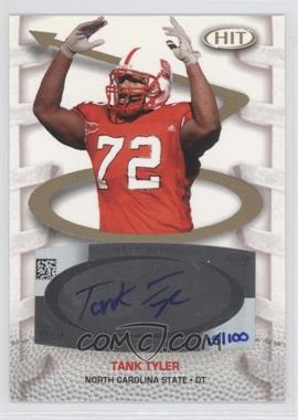2007 SAGE Hit - Playmakers Autographs #PA57 - Tank Tyler /100