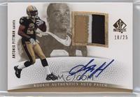 Rookie Authentics Auto Patch - Antonio Pittman #/25