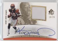 Rookie Authentics Auto Patch - Kenny Irons #/25
