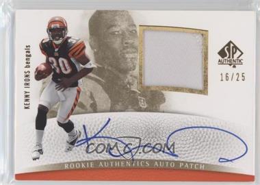 2007 SP Authentic - [Base] - Gold #279 - Rookie Authentics Auto Patch - Kenny Irons /25