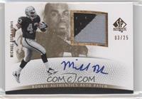 Rookie Authentics Auto Patch - Michael Bush #/25