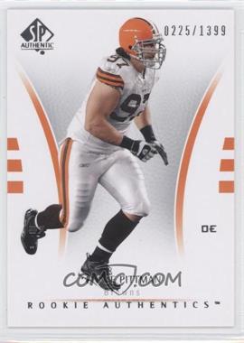 2007 SP Authentic - [Base] #145 - Rookie Authentics - Chase Pittman /1399